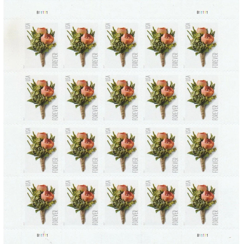 Celebration Boutonniere Forever Postage Stamps