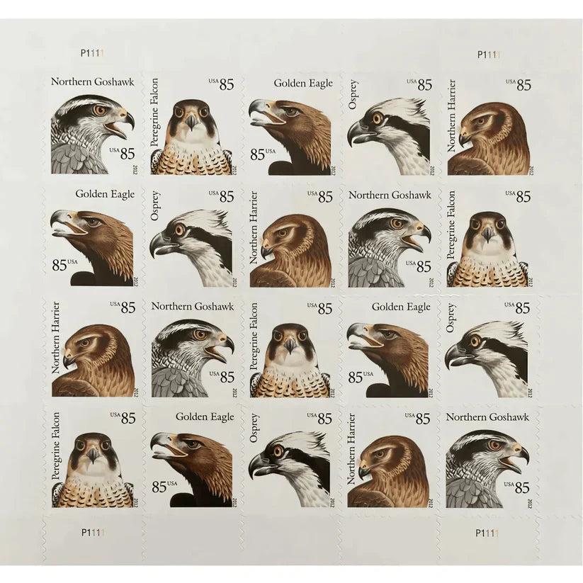 2012 U.S. Birds of Prey First Class Postage Stamps